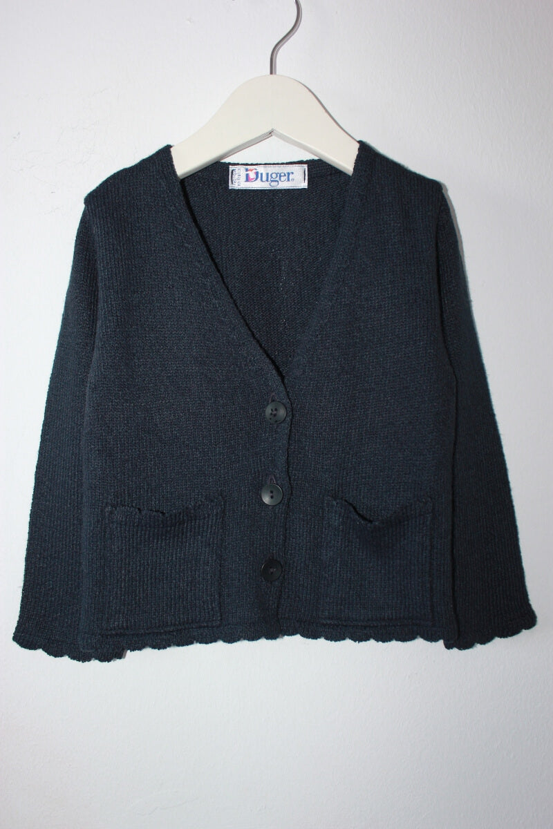 tweedehands-donkerblauw-vest-maat-86-baby-meisje-duger