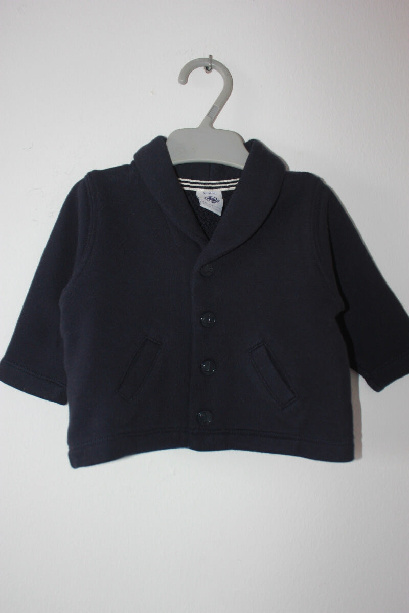 tweedehands-donkerblauw-vest-maat-62-petit-bateau