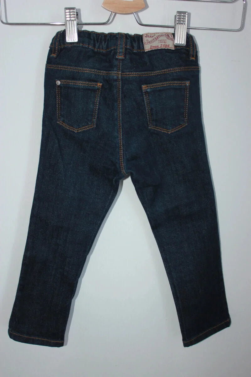 tweedehands-donkerblauwe-unisex-jeans-maat-92-petit-bateau