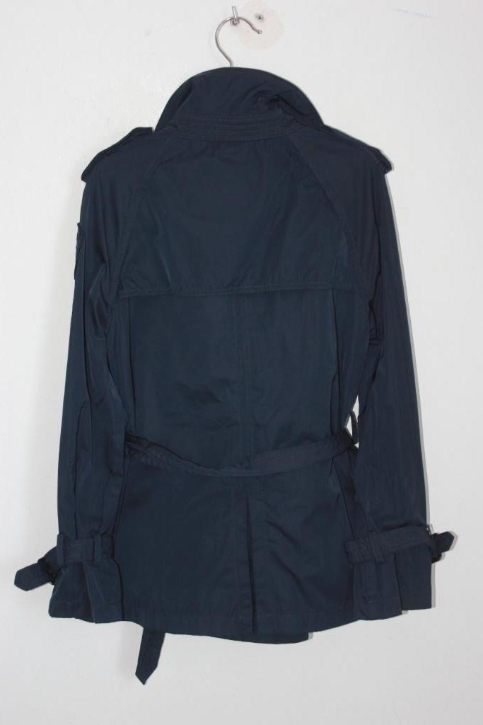 tweedehands-donkerblauwe-trenchcoat-maat-128-meisje-blauer-usa