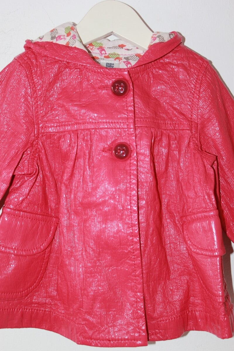 tweedehands-fuchsia-regenjas-maat-74-baby-meisje-zara