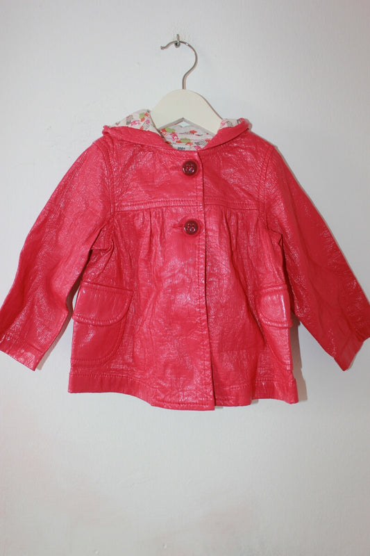 tweedehands-fuchsia-regenjas-maat-74-baby-meisje-zara