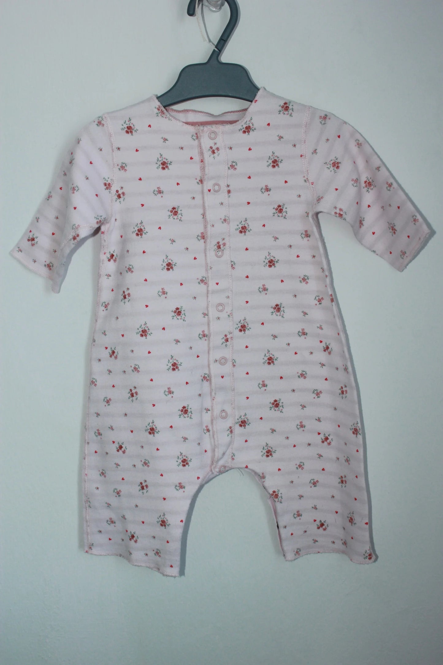 tweedehands-roze-gebloemd-boxpakje-petit-bateau-maat-62