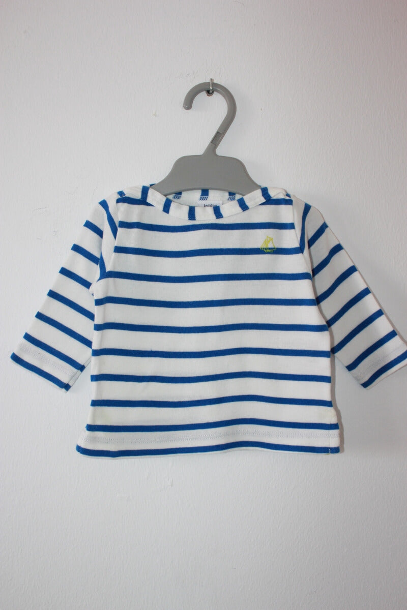 tweedehands-blauw-wit-gestreept-shirtje-lange-mouwen-petit-bateau-maat-62