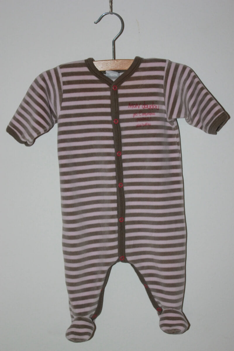 tweedehands-roze-taupe-gestreept-velours-boxpakje-maat-62-baby-meisje-petit-bateau