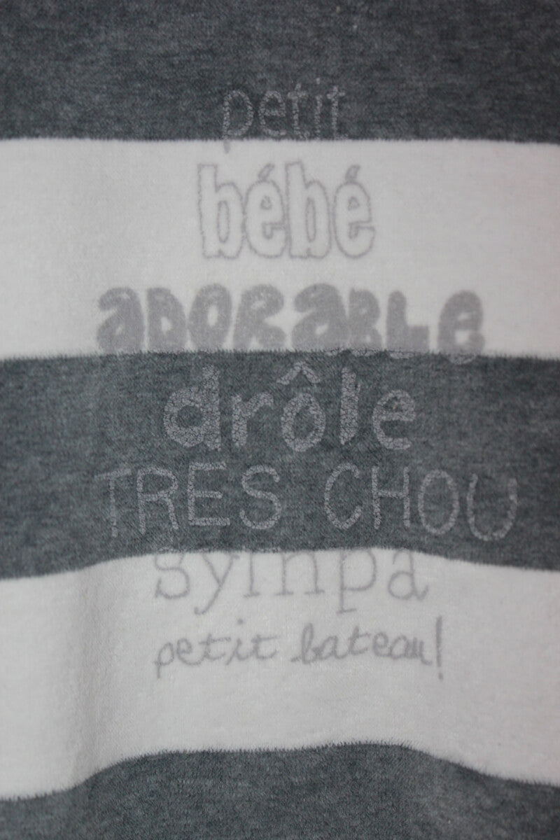 tweedehands-grijs-wit-gestreept-unisex-velours-boxpakje-maat-86-petit-bateau