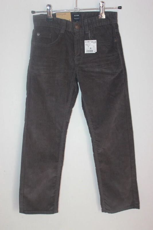 donkergrijze-corduroy-broek-unisex-maat-122-kiabi