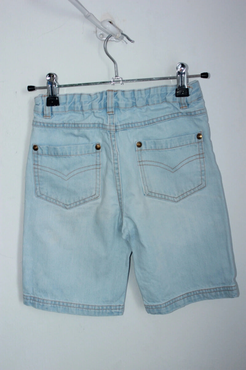 tweedehands-lichtblauwe-bermuda-jeans-maat-128-jongen-gocco