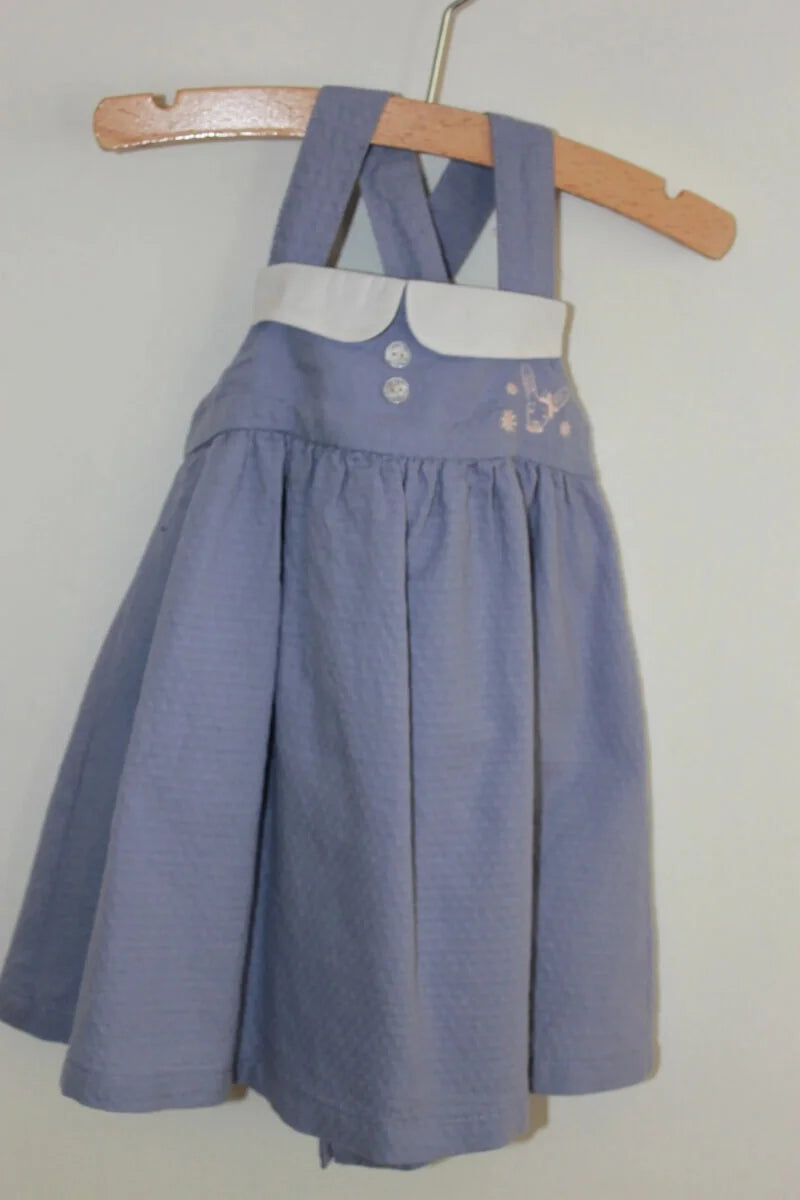 tweedehands-zomerse-lavendelblauwe-witte-mouwloze-jurk-maat-68-baby-meisje-sergent-major