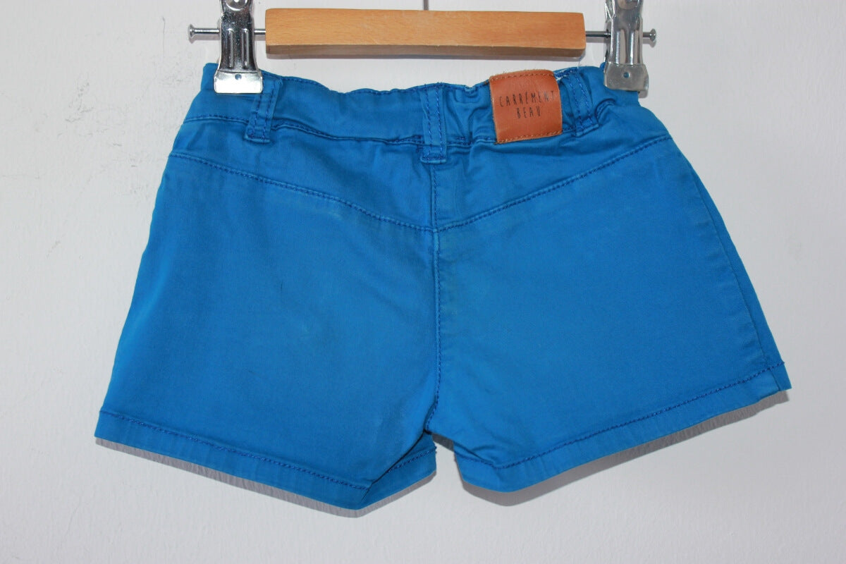 tweedehands-koningsblauwe-korte-broek-meisje-maat-98-carrement-beau
