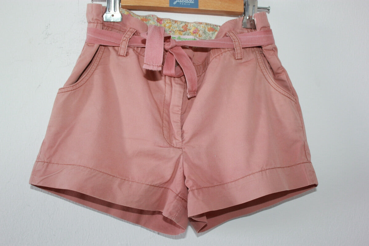 tweedehands-zomerse-koraalroze-short-maat-98-meisje-bonpoint