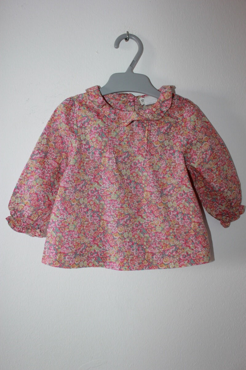 tweedehands-liberty-blouse-multicolour-lange-mouwen-volantkraagje-maat-68-baby-meisje-cyrillus