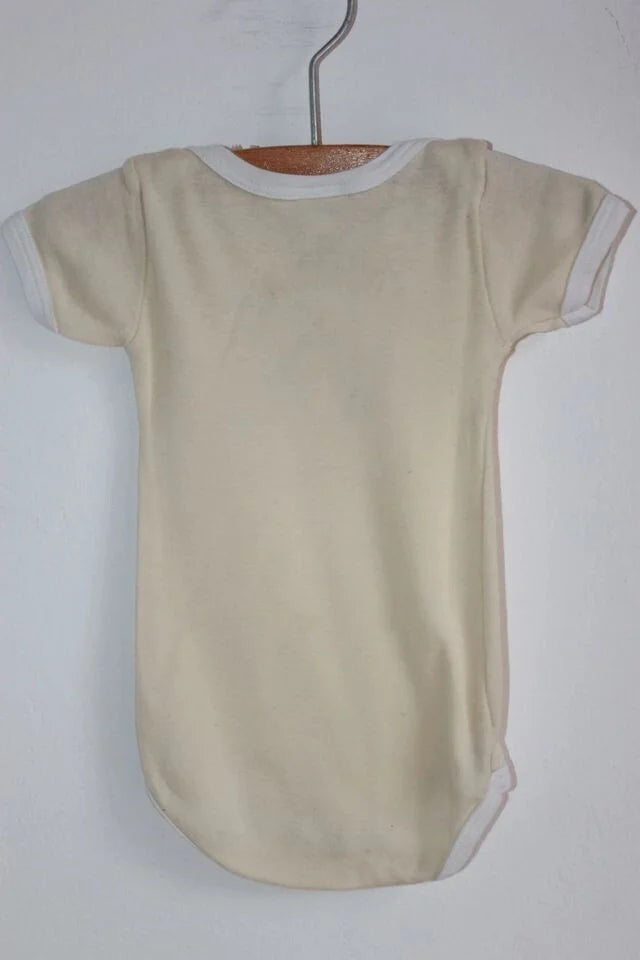 tweedehands-lichtgele-romper-korte-mouwen-maat-62-petit-bateau