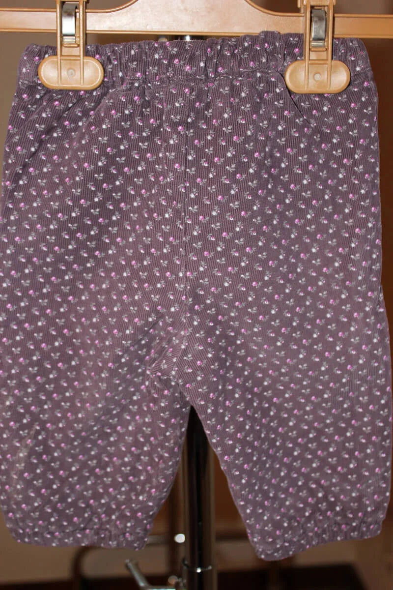 tweedehands-mauve-gebloemde-ribfluwelen-lange-broek-grain-de-ble-maat-68-baby-meisje