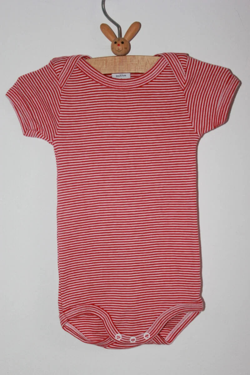 rood-wit-gestreepte-romper-korte-mouwen-maat-68-petit-bateau