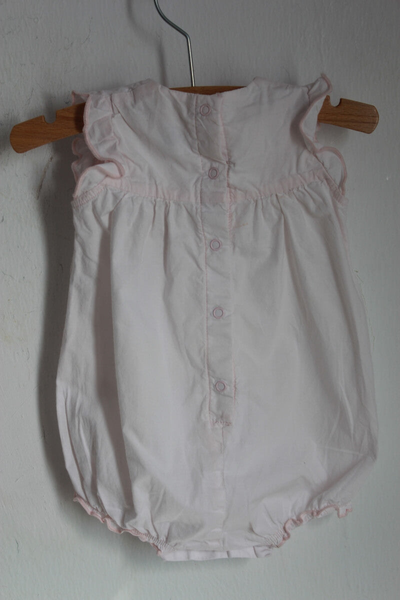 tweedehands-geborduurd-zomers-mouwloos-pakje-maat-56-petit-bateau