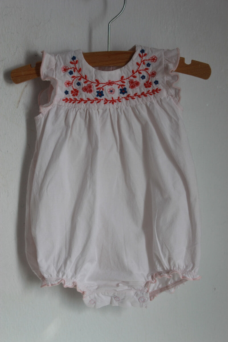 tweedehands-geborduurd-zomers-mouwloos-pakje-maat-56-petit-bateau