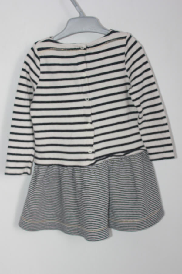 tweedehands-gestreepte-jurk-donkerblauw-wit-lange-mouwen-maat-80-petit-bateau