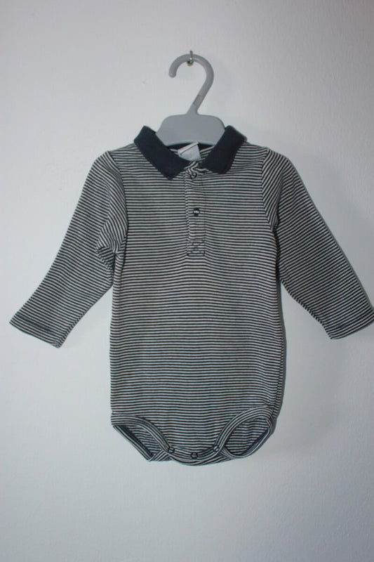 tweedehands-donkerblauw-wit-gestreept-romperpakje-lange-mouwen-maat-68-petit-bateau