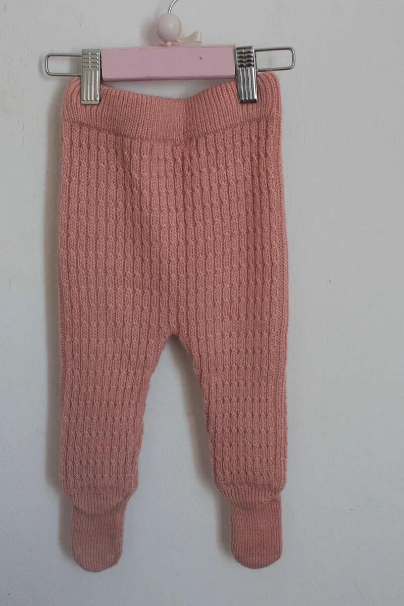 tweedehands-gebreide-roze-broek-condor-baby-meisje-maat-74