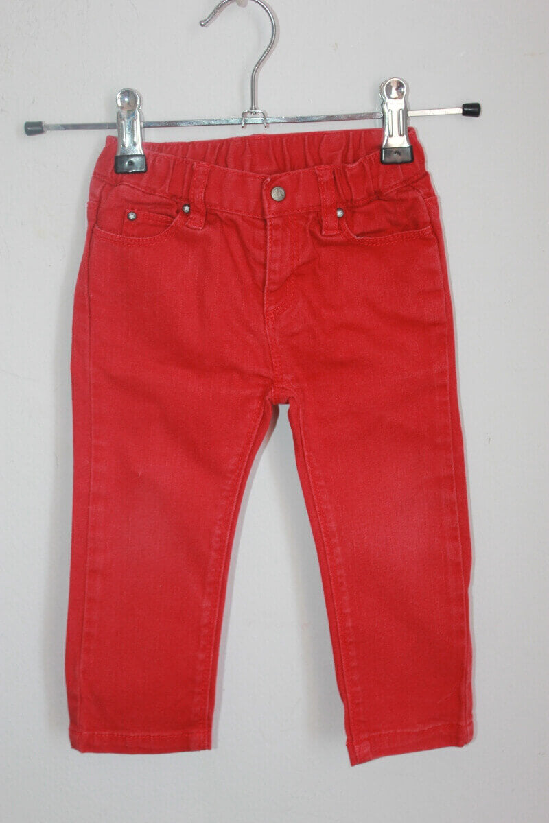 tweedehands-rode-broek-baby-maat-74-petit-bateau