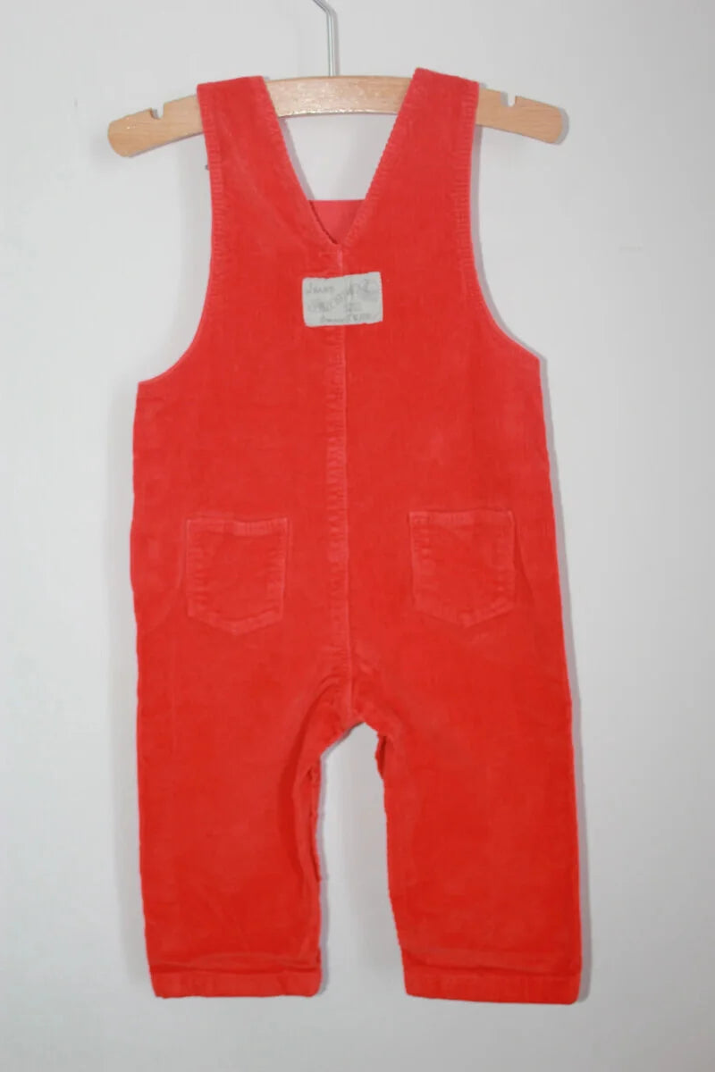 tweedehands-rode-ribfluwelen-salopette-maat-68-petit-bateau