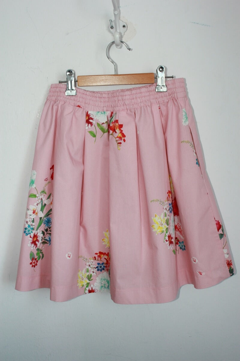 tweedehands-gebloemde-roze-zomerse-rok-maat-152-meisje-zara