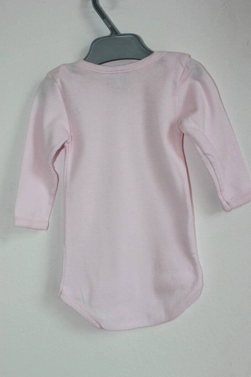 tweedehands-roze-romper-langemouwen-maat68-petitbateau