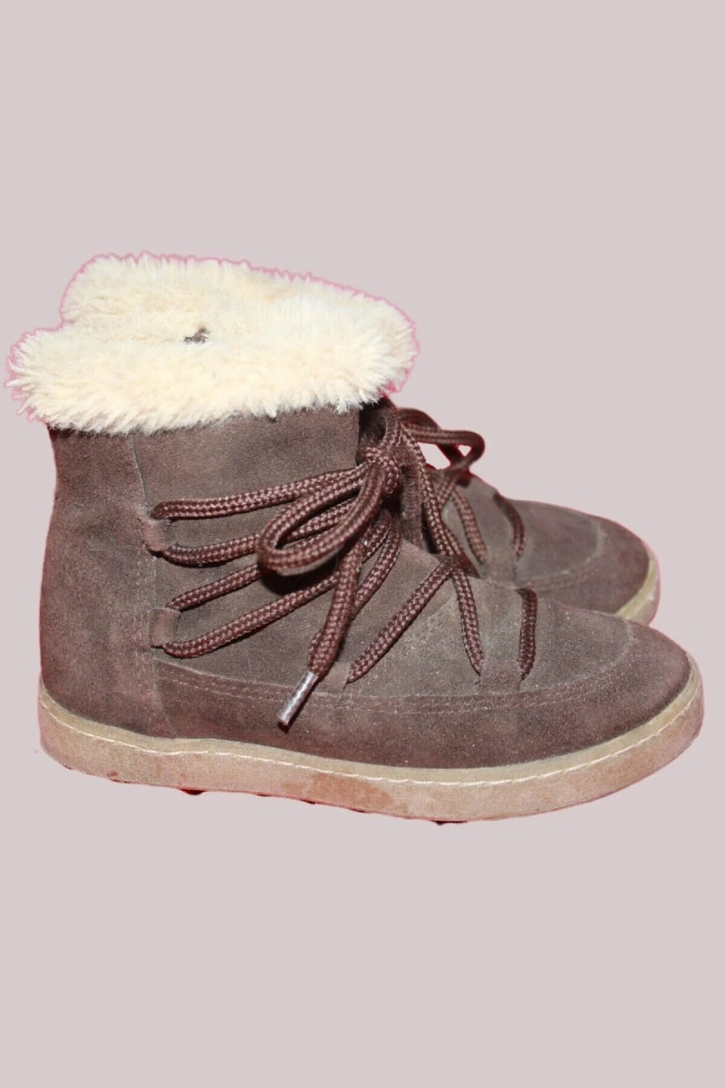 tweedehands-bruine-suede-schoenen-ecru-fake-fur-voering-maat-28-neck-neck