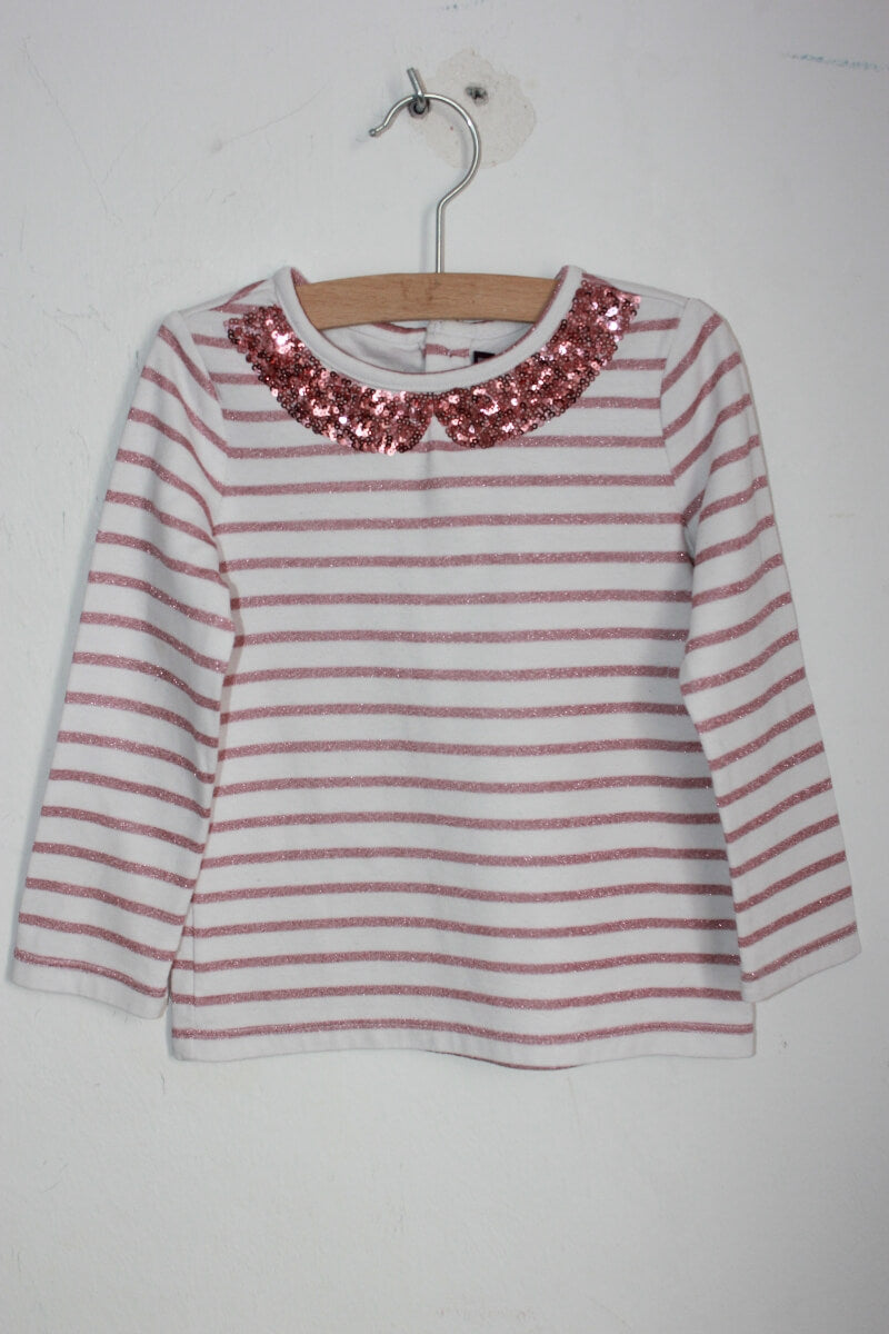 tweedehands-roze-wit-gestreept-shirtje-lange-mouwen-maat-98-sergent-major