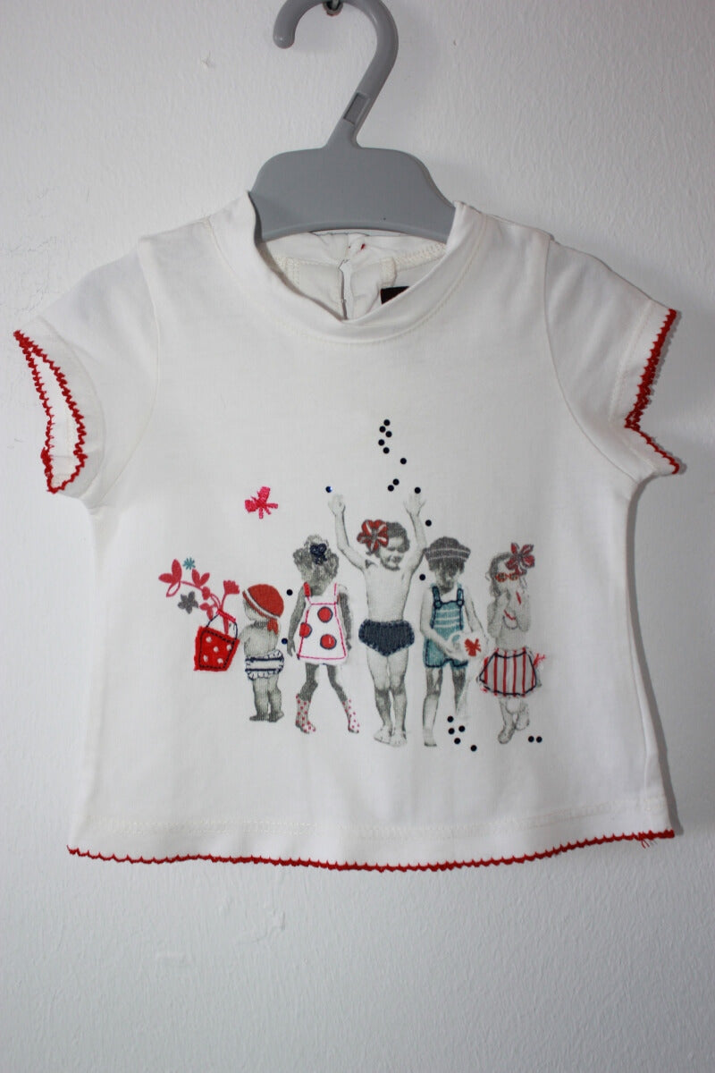 tweedehands-shirtje-korte-mouwen-baby-meisje-maat-62-catimini