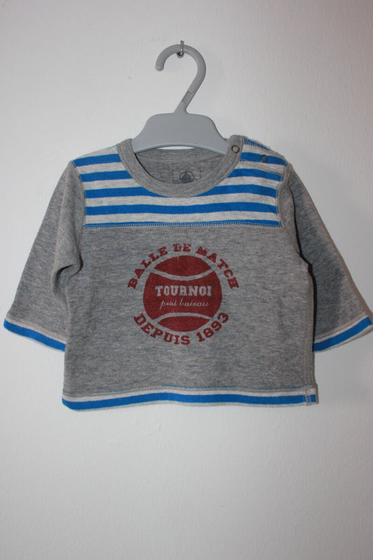 tweedehands-grijze-longsleeve-baby-jongen-maat-62-petit-bateau