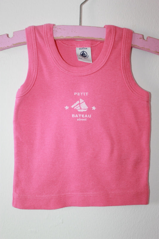 tweedehands-mouwloos-roze-shirt-baby-maat-68-petit-bateau