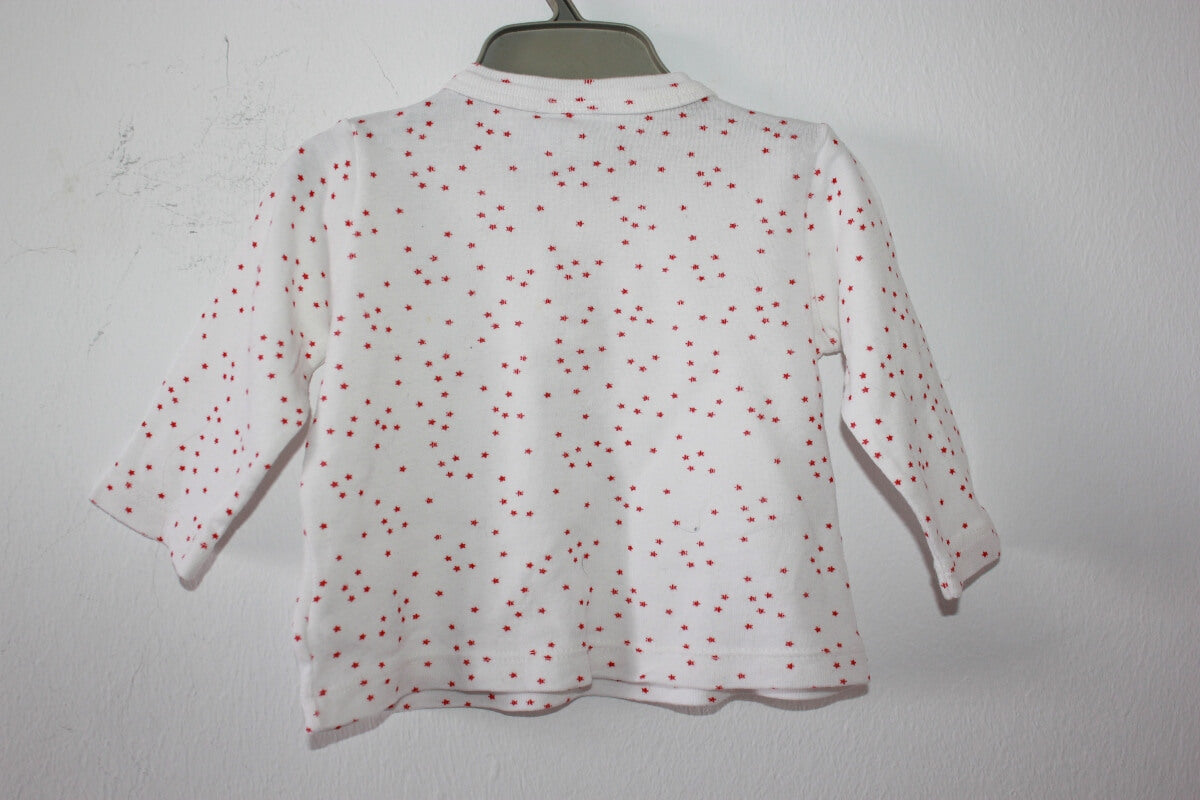 tweedehands-witte-longsleeve-rode-sterren-maat-62-petit-bateau