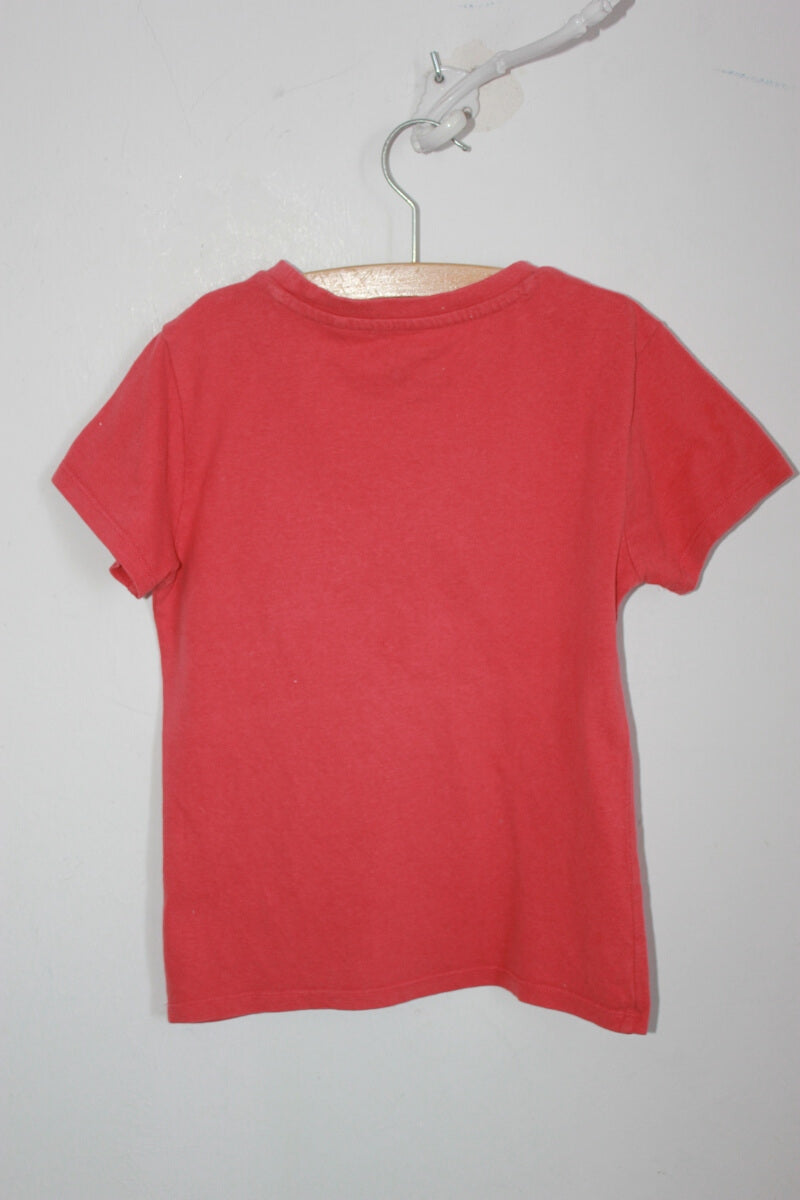 tweedehands-rood-t-shirt-korte-mouwen-maat-116-unisex-unit