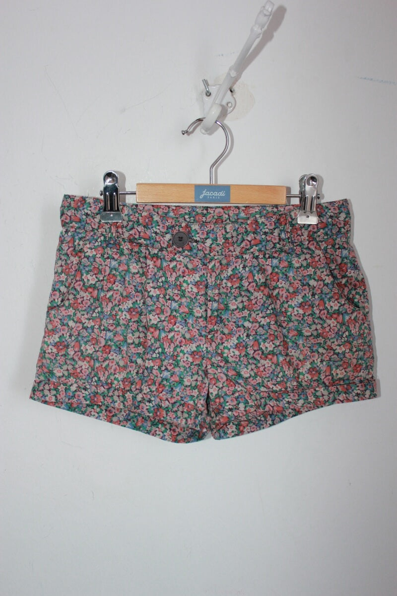 tweedehands-zomerse-gebloemde-short-maat-134-meisje-bonpoint