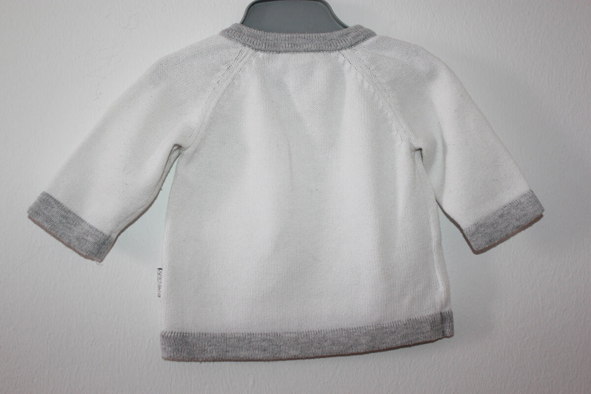 tweedehands-grijs-wit-truitje-unisex-maat-50-baby-hust-and-claire