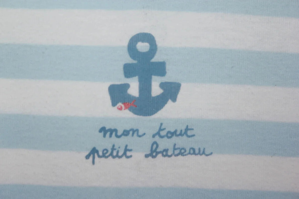 tweedehands-lichtblauw-wit-kort-gestreept-zomers-pakje-maat-62-petit-bateau