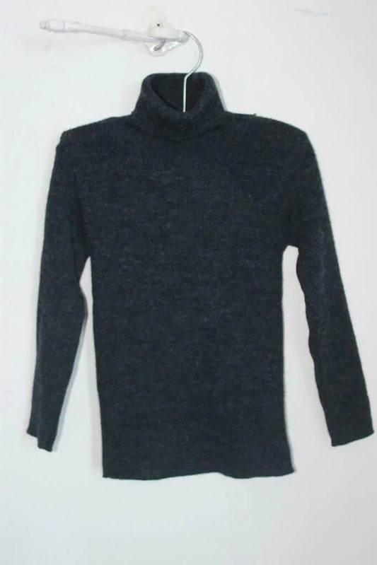 tweedehands unisex donkergrijze coltrui in maat 104 van jacadi