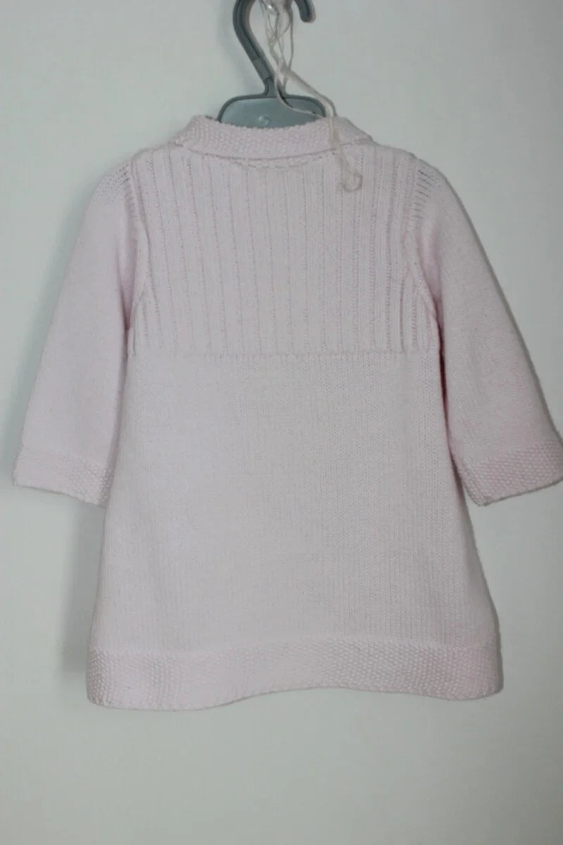 tweedehands roze lang vest van jacadi in maat 62 voor een baby meisje