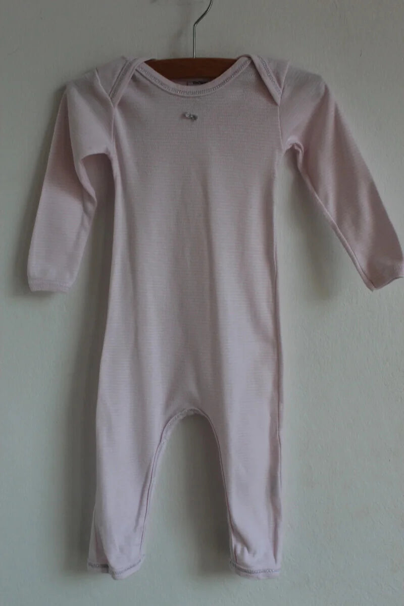 tweedehands-roze-wit-gestreept-voetloos-boxpakje-maat74-petitbateau