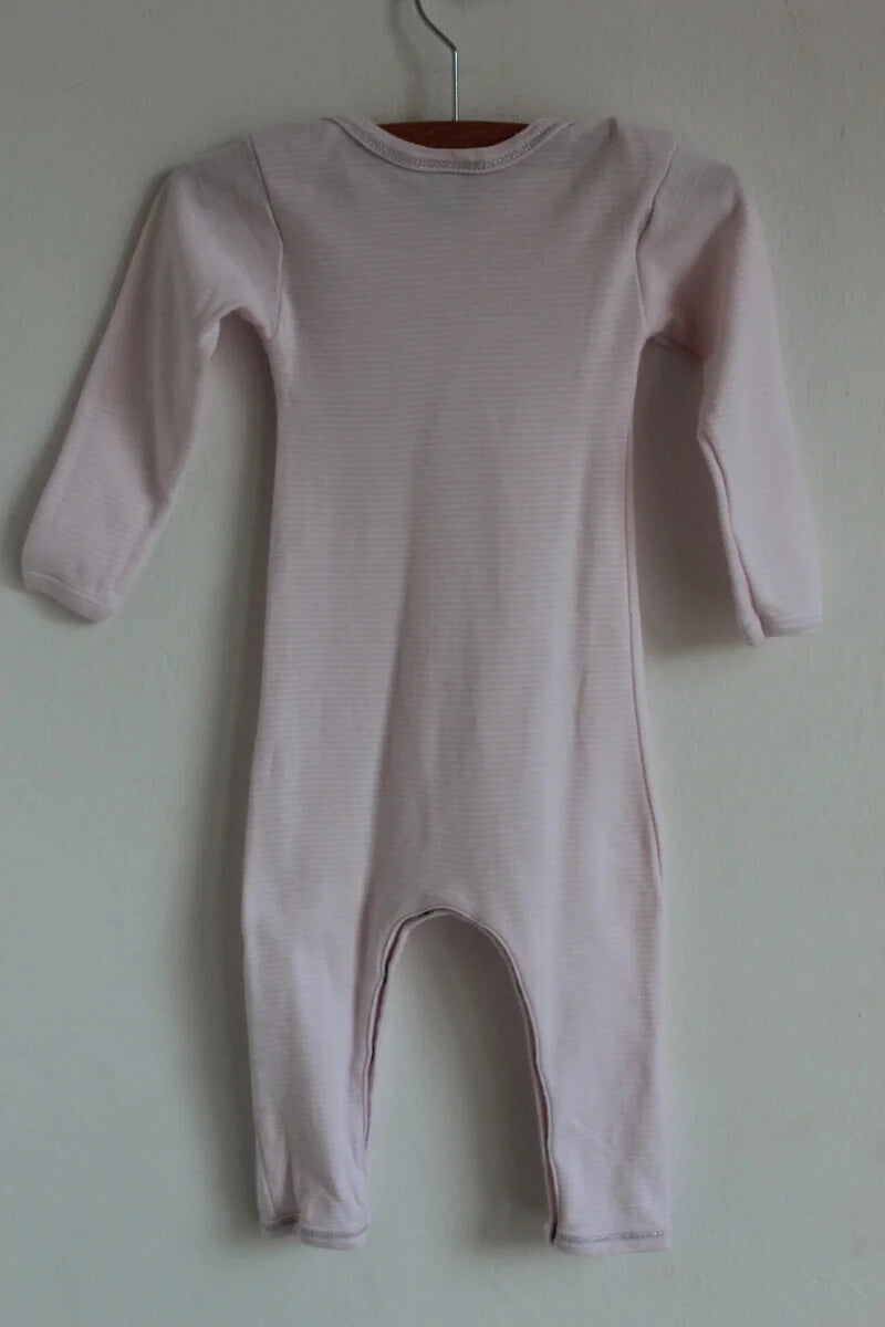 tweedehands-roze-wit-gestreept-voetloos-boxpakje-maat74-petitbateau