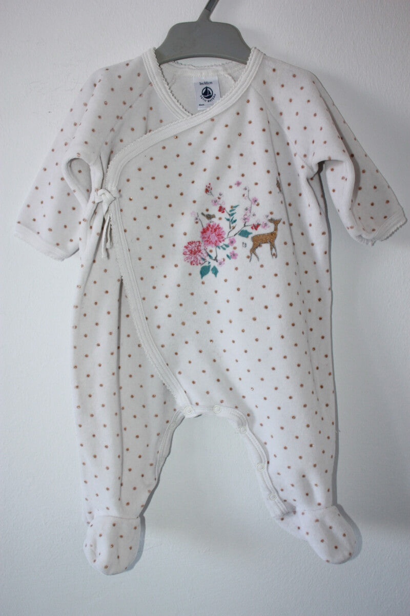 tweedehands-velours-boxpakje-gouden-stipjes-maat-62-petit-bateau