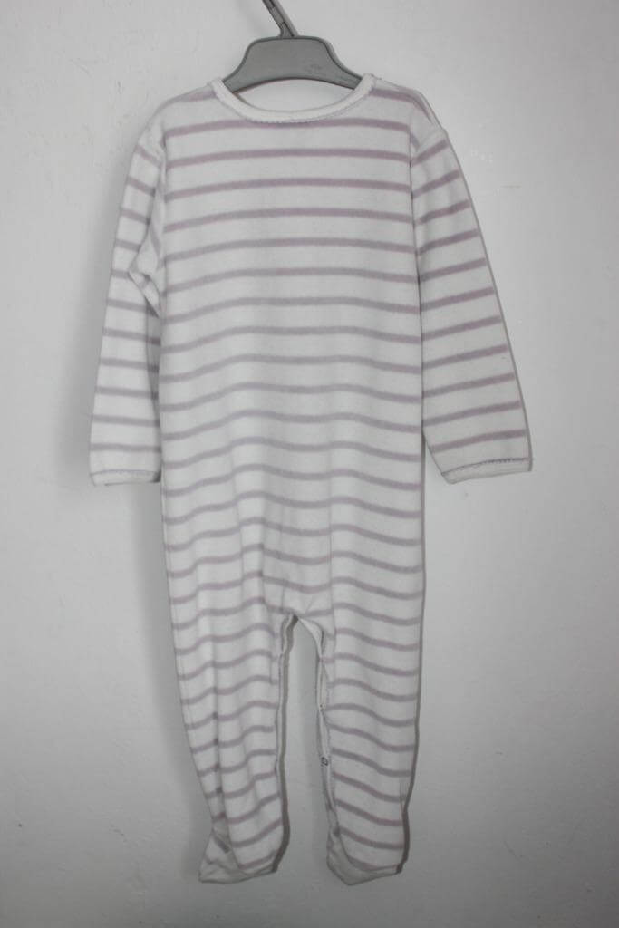 tweedehands-lila-wit-koper-velours-gestreept-boxpakje-maat-80-petit-bateau