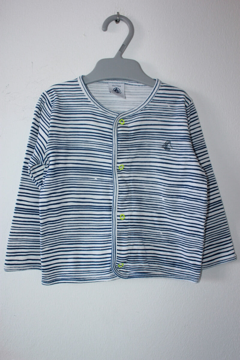 tweedehands-blauw-wit-gestreept-vest-baby-maat-74-petit-bateau