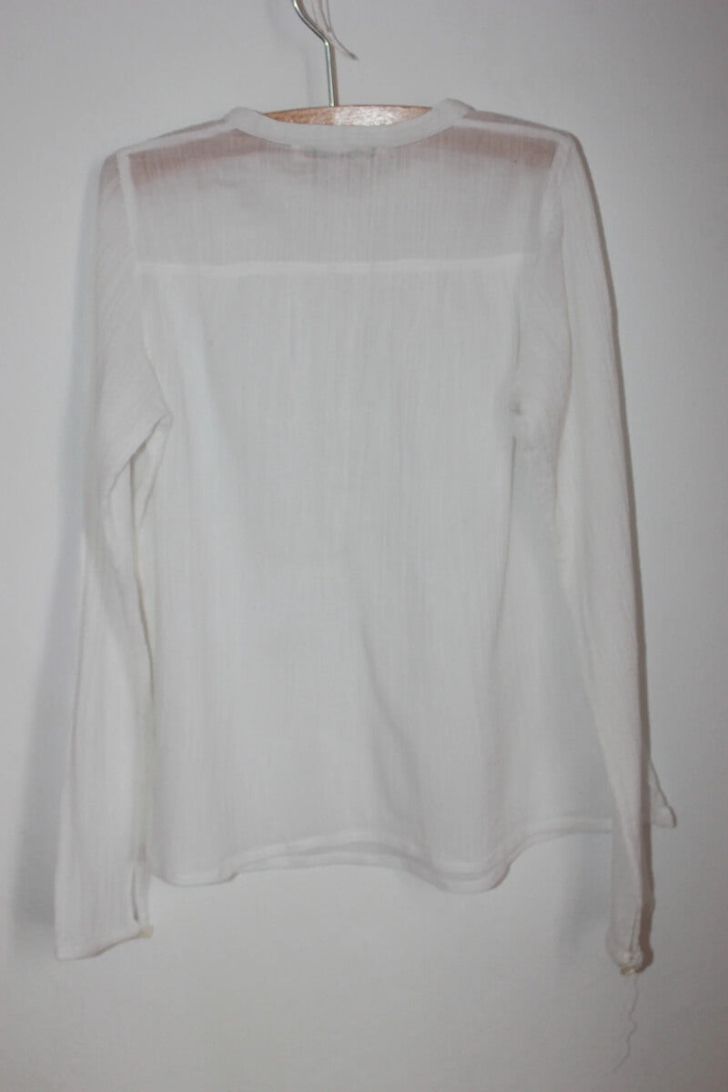 tweedehands-witte-zomerse-blouse-lange-mouwen-maat-116-meisje-bonpoint