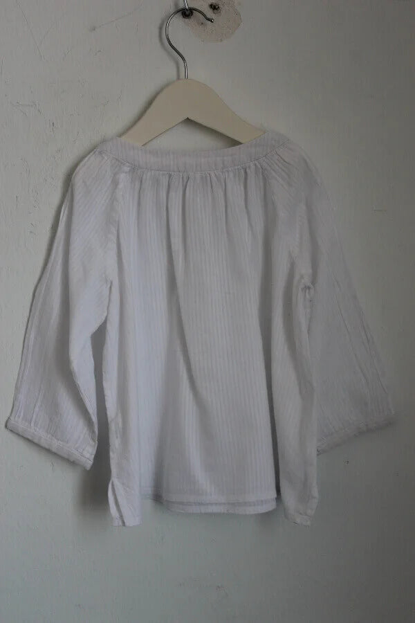 tweedehands-witte-blouse-lange-mouwen-maat-98-meisje-bonpoint