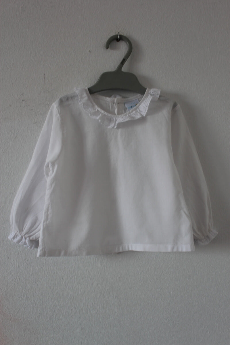 tweedehands-witte-blouse-lange-mouwen-volantkraagje-maat-74-paloma-de-la-o