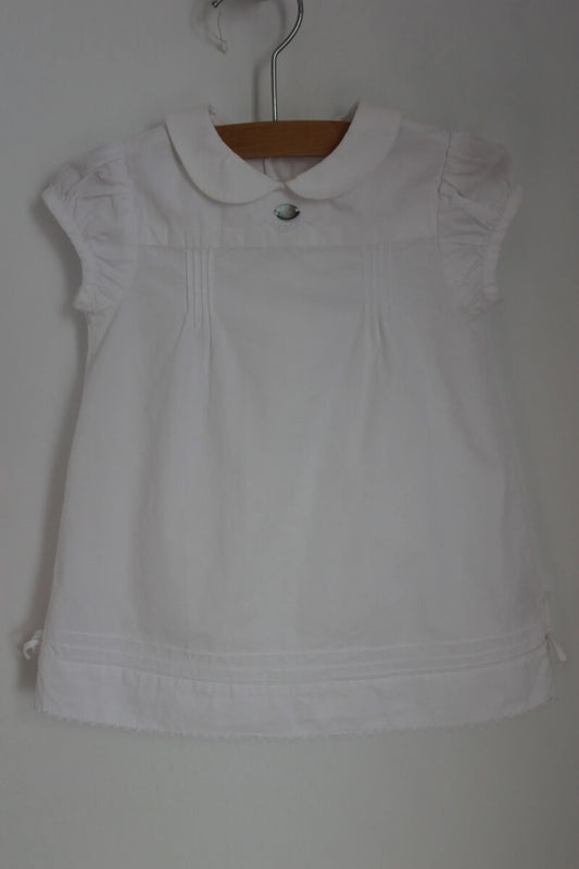 tweedehands-witte-zomerse-jurk-korte-mouwen-maat-68-baby-meisje-jacadi