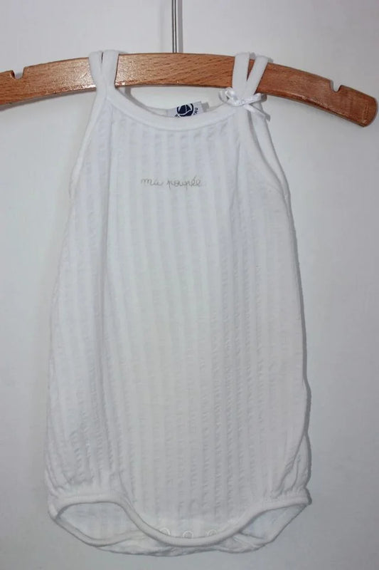 tweedehands-witte-romper-schouderbandjes-maat-62-petit-bateau